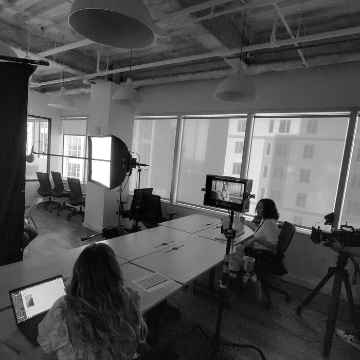 On set, behind the scenes