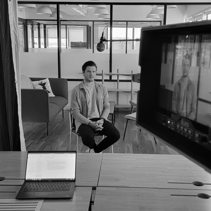 On set, behind the scenes